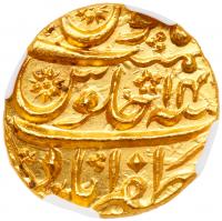 Mughal. Aurangzeb Alamgir (AH1068-1118/ 1658-1707 AD). Gold Mohur, AH1081/14 - 2