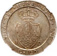 Italian States: Naples. 120 Grana, 1805-LD NGC AU58 - 2