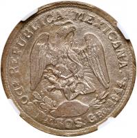 Guerrero. Revolutionary issue, Silver 2 Pesos, 1914-GRO - 2