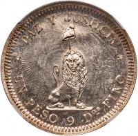 Silver Pattern Peso, undated (18xx)