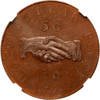 Proof Copper 50 Cents, 1791 - 2