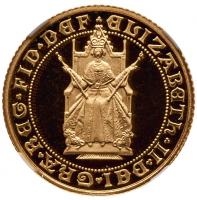 Elizabeth II (1952 -), gold proof Half Sovereign, 1989, 500th anniversary of the