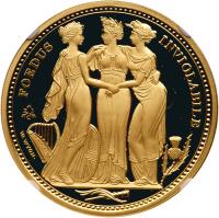 Elizabeth II (1952-), EIC Saint-Helena, gold proof One Ounce Three Graces, 2021. - 2