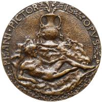Ferrara. Leonello D'Este, Marquess of Ferrara (1407-1450). Cast Bronze Medal, undated - 2
