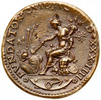 Florence. Alessandro De Medici (1532-1537). Bronze Medal, dated 1534 - 2