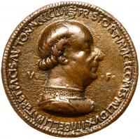 Milan. Francesco I (1401-1466) and Galeazzo Maria Sforza (1444-1476). Cast Bronze Medal, dated 1459