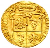 Milan. Philip II of Spain (1556-1598). Gold Doppia, 1582 - 2