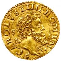 Naples. Charles V (1519-1556). Gold Ducat, undated