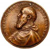 Naples. Antoine Perrenot Granvelle (1538-1559). Cast bronze medal, undated (1571)