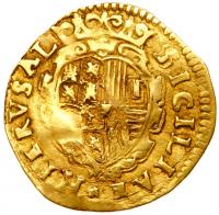 Naples. Philip IV of Spain (1621-1665). Gold Scudo d'oro, 1624-BC - 2