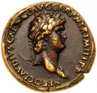 Paduan. Nero (54-68). Bronze Medal, undated