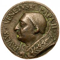 Papel States. Rome. Paul II (1464-1471). Bronze Medal, Dated 1465