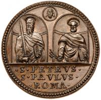 Papel States. Rome. Hadrian VI (1522-1523). Bronze, Medal - 2