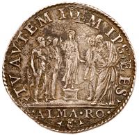 Papel States. Rome. Paul III (534-1549). Silver Testone, (1545) - 2