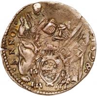 Papel States. Rome. Clement VIII (1592-1605). Silver Testone, 1598 - 2