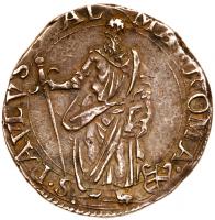 Papel States. Rome. Paul V (1605-1621). Silver Testone, Year 4 1609, Anno IIII - 2