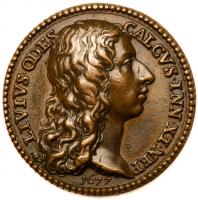 Papel States. Rome. Innocent XI (1676-1689). Bronze Medal, 1677