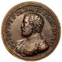 Parma. Ottavio Farnese, Duke of Parma and Piacenza (1547-1586). Bronzed Medal, undated