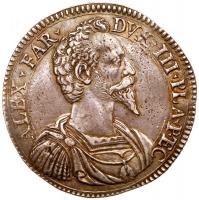 Piacenza. Alessandro Farnese (1586-1591). Silver Scudo, 1592