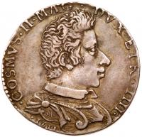 Tuscany. Cosimo II de'Medici (1609-1621). Silver Testone, 1611