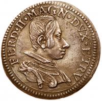 Tuscany. Ferdinando II de'Medici (1621-1670). Silver Testone, 1636