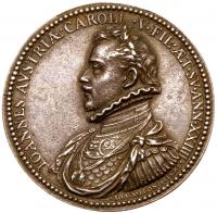 Don Juan of Austria, (1547-1578). Cast Silver Medal, 1573