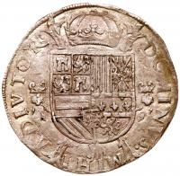 Holland. Philip II of Spain (1556-1598). Silver Â½ Philipsdaalder, undated Dordrecht Mint - 2