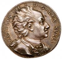 Karl XII (1697-1718). Silver Medal, undated