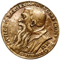 Charles V (1519-1556). Silver Cast Medal, 1536