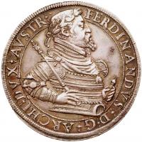 Archduke Ferdinand (1564-1595). Silver Double Taler, undated