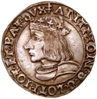 Lorraine. Antoine Le Bon. Silver Teston, 1523