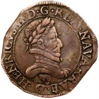 Navarre. Henry III (1572-1589). Silver Franc, 1583