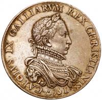 Charles IX (1560-1574). Silver Medal, dated 1567