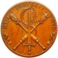 Henri IV (1553-1610). Bronze Medal, 1598 - 2