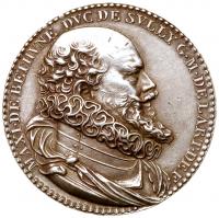 Maximilian of Bethune, Duke of Sully (1559-1641). Silver Medal, 1607