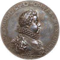 Louis XIII (1610-1643). Silver Medal, 1617