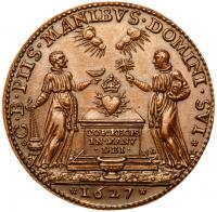 Louis XIII (1610-1643). Bronze Medal, 1627 - 2