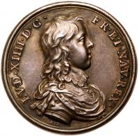 Louis XIV (1643-1715). Silver Medal, undated