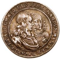 Bavaria. Ferdinand Maria (1651-1679). Silver Striking of 3 Ducats, 1652