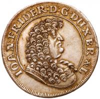 Brunswick-LÃ¼neburg-Calenberg. Johann Friedrich (1665-1678). Silver 2/3 Taler, 1679 HB