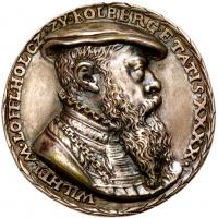 Kolberg. Wilhelm LÃ¶ffelholz von Kolberg (1501-1554). cast Silver Medal, 1541