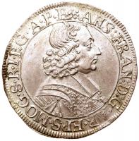 Mainz. Anselm Franz Von Ingelheim (1679-1695). Silver 60 Kreuzers, 1680 MF