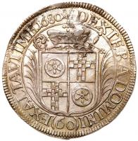 Mainz. Anselm Franz Von Ingelheim (1679-1695). Silver 60 Kreuzers, 1680 MF - 2