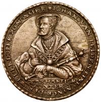 MÃ¼nster. Jan van Leiden (1509-1539). Cast Silver Medal, dated 1536