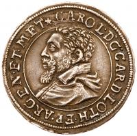 Strassburg, Bishopric. Karl, Duke of Lothringen (1593-1607). Silver Teston (1/3 Taler), Undated