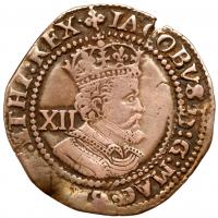 James I (1603-1625). Silver Shilling, undated