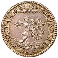 Charles I (1625-1649). Royal Marriage Silver Medal, 1625 - 2