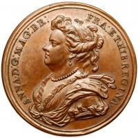 Anne (1702-1714). Prince George, Lord High Admiral Bronze Medal, 1702