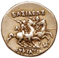 Baktrian Kingdom. Eukratides I. Drachm (4.17 g), ca. 171-145 BC - 2