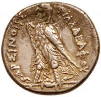 Ptolemaic Kingdom. ArsinÃ¶e II, wife of Ptolemy II. Silver Tetradrachm (13.81 g), died 270 BC - 2